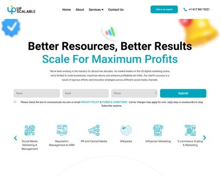 website thubmnail of Up Scalable