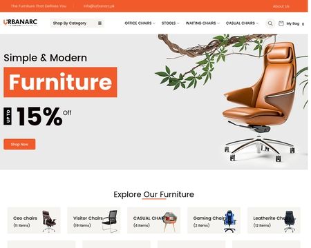 website thubmnail of Urbanarc.pk