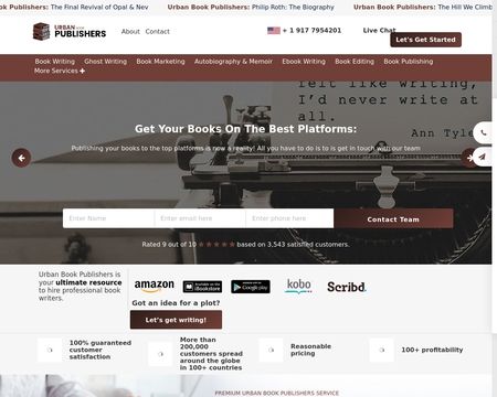 website thubmnail of Urbanbookpublishers