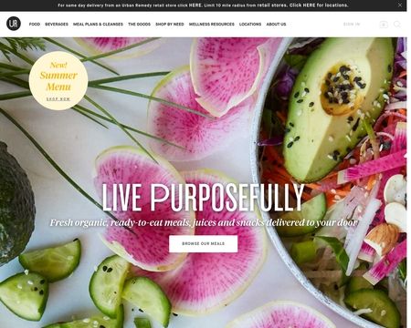website thubmnail of Urban Remedy
