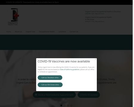 website thubmnail of Trinity Urgent Care