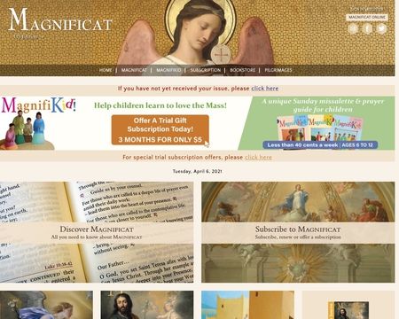 website thubmnail of Magnificat Home