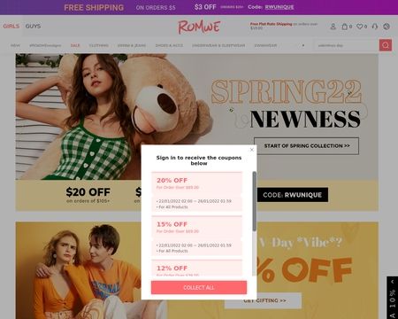 website thubmnail of Romwe