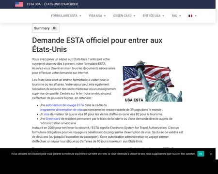 website thubmnail of Usa-esta.net