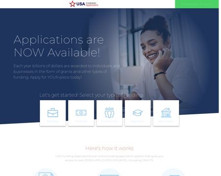 website thubmnail of Usafundingapplications.org