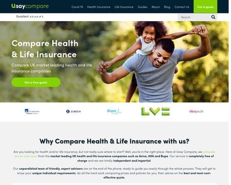 website thubmnail of Usay Compare