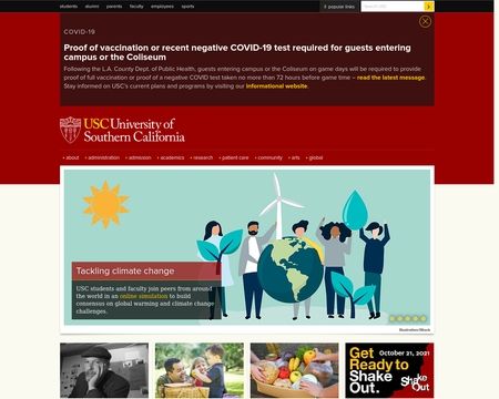 website thubmnail of University of Southern California