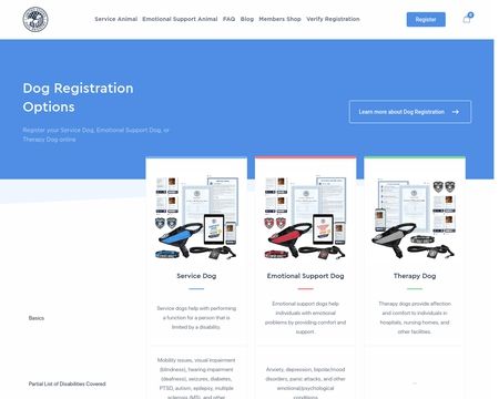 website thubmnail of US Dog Registry