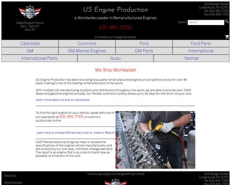 website thubmnail of US Engine Production