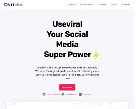 website thubmnail of Useviral