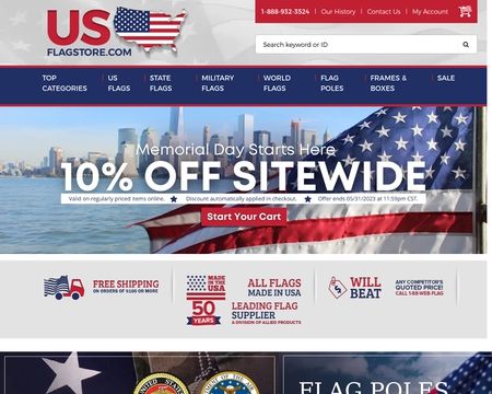 website thubmnail of Usflagstore
