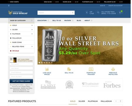 website thubmnail of Usgoldbureau