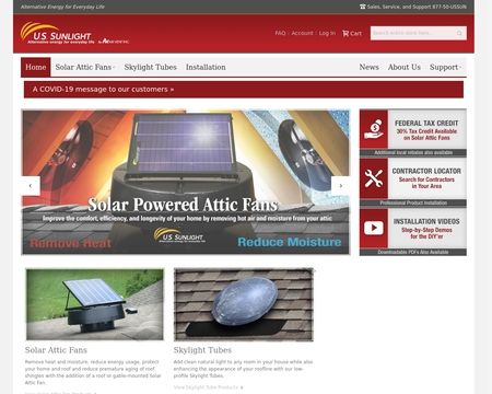 website thubmnail of US Sunlight