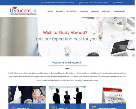 website thubmnail of UStudent.in
