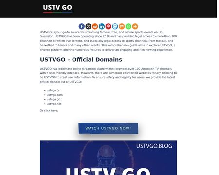 website thubmnail of Ustvgo.blog