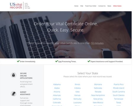website thubmnail of USvitalrecords