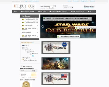 website thubmnail of Ut1buy.com