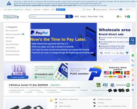 website thubmnail of Utsource.net