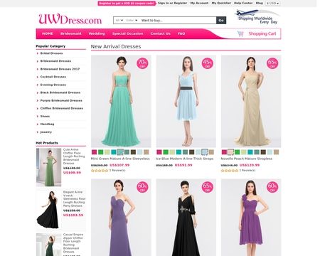 website thubmnail of UWDress.com