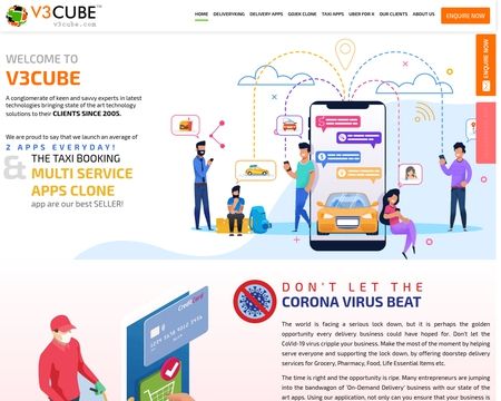 website thubmnail of V3cube