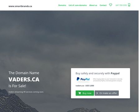 website thubmnail of Vader Streams