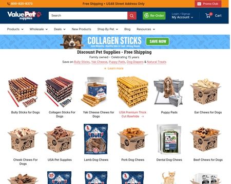 website thubmnail of ValuePetSupplies