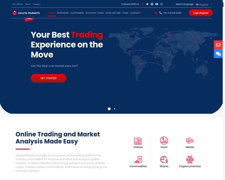 website thubmnail of Valutamarkets
