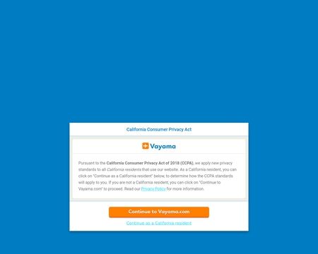 website thubmnail of Vayama