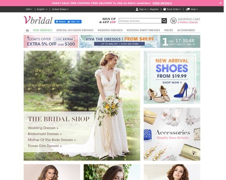 website thubmnail of Vbridal.net