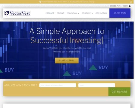 website thubmnail of VectorVest