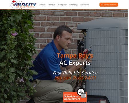 website thubmnail of Velocity Air Conditioning