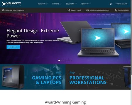 website thubmnail of Velocity Micro