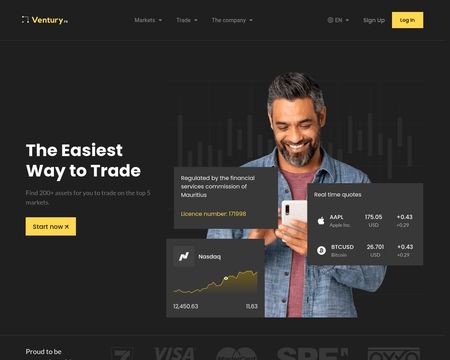 website thubmnail of Venturyfx