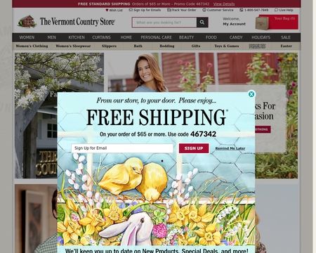 website thubmnail of The Vermont Country Store