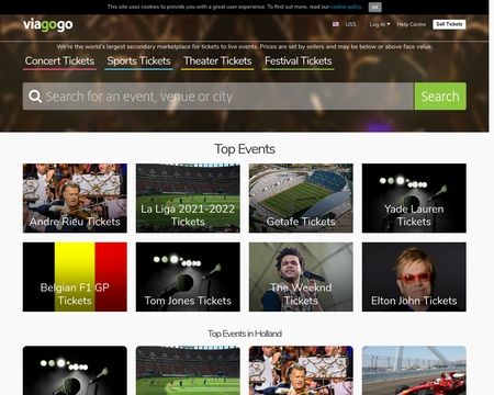 website thubmnail of Viagogo NL