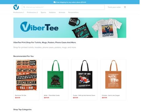 website thubmnail of ViberTee
