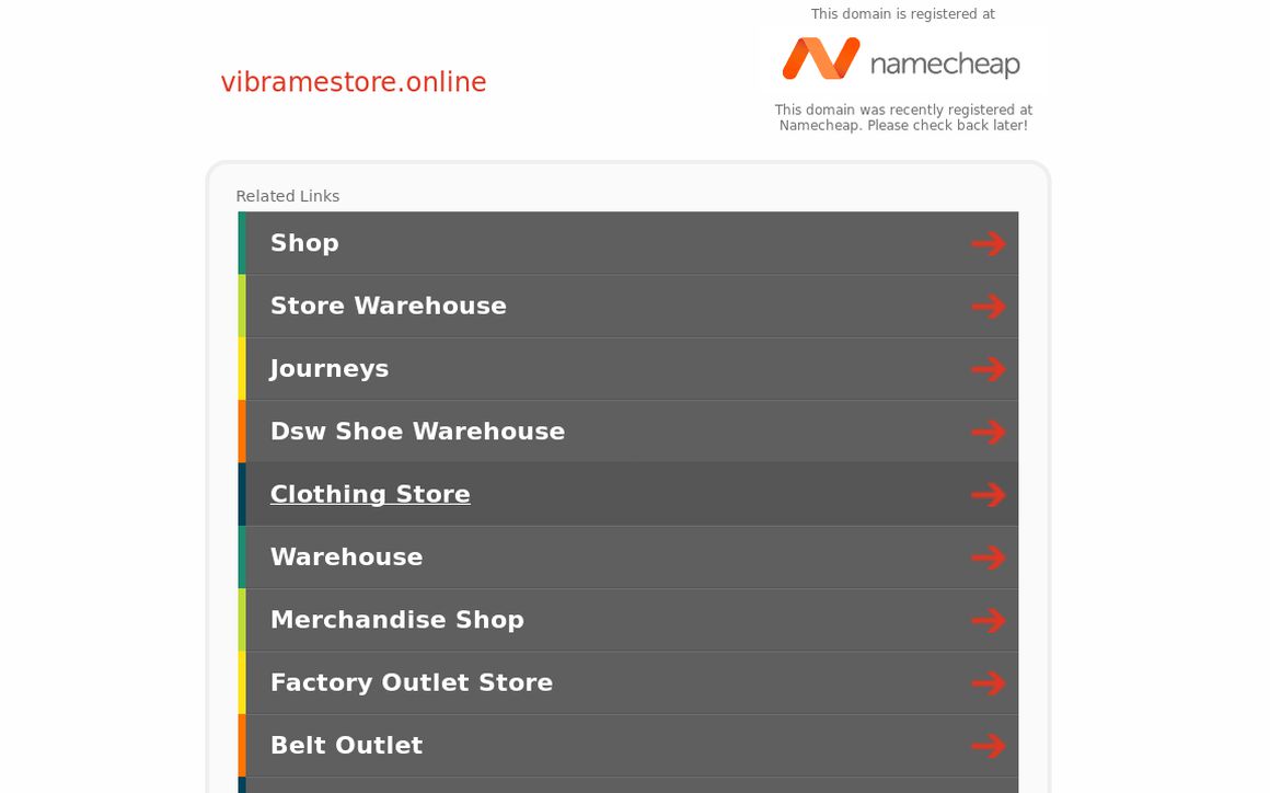 website thubmnail of Vibramestore.online