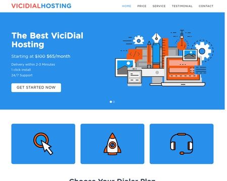 website thubmnail of Vicidialhosting.in