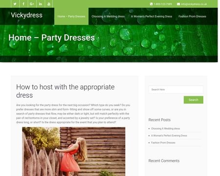 website thubmnail of VickyDress