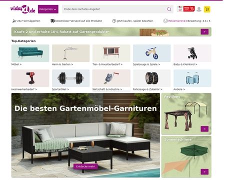 website thubmnail of Vidaxl