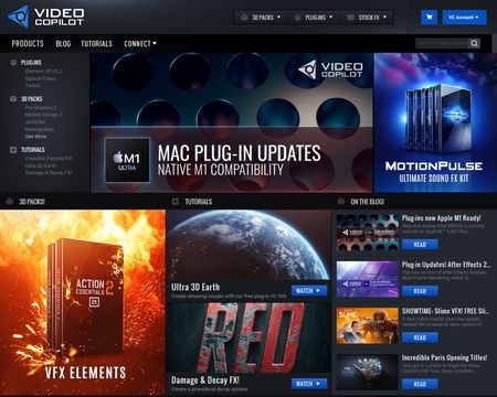 website thubmnail of Video Copilot