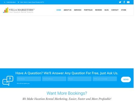 website thubmnail of Villa Marketers