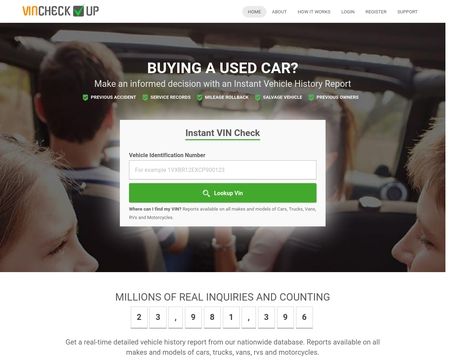 website thubmnail of VIN Check Up