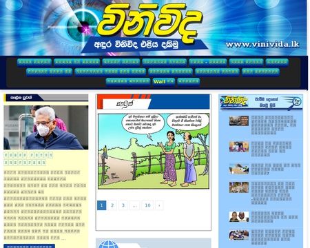 website thubmnail of Vinivida.lk