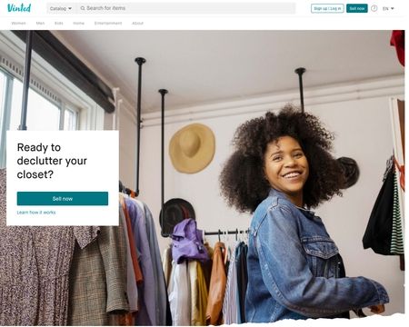 website thubmnail of Vinted.co