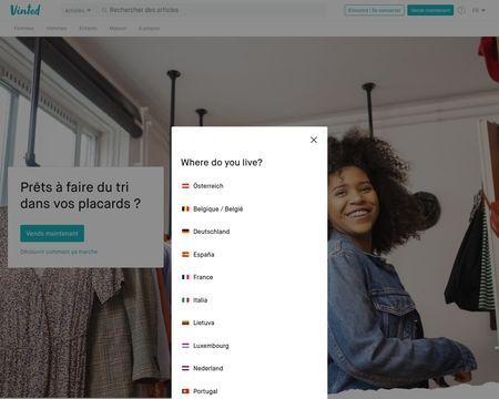 website thubmnail of Vinted.fr