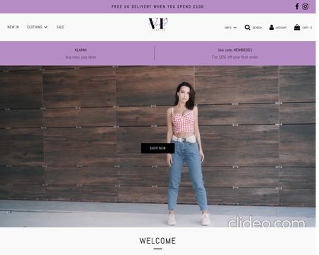 website thubmnail of Violet Fashion