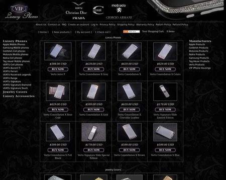 website thubmnail of VIPLuxuryPhones.cn