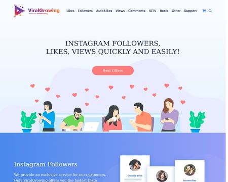 website thubmnail of ViralGrowing