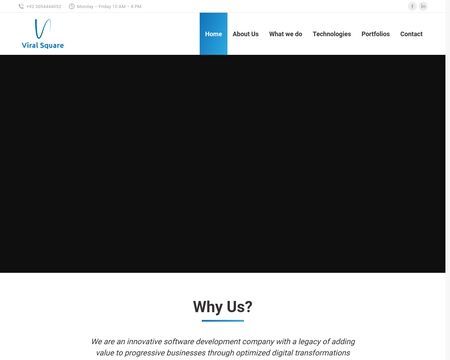 website thubmnail of Viral Square